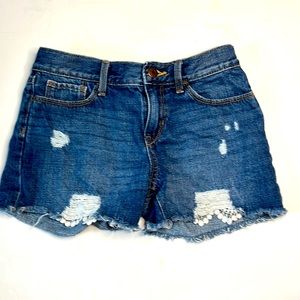blue jean shorts